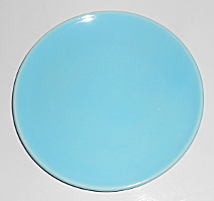 Catalina Island Pottery Turquoise Coupe Plate