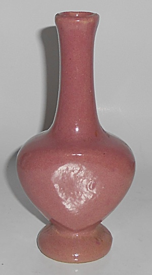 Zanesville Stoneware Pottery Dusty Rose Perfume Bottle