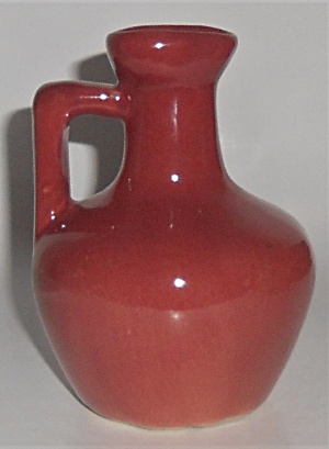 Zanesville Stoneware Pottery Company Small Maroon Ln J