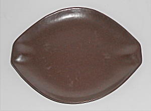 Roseville Pottery Raymor Autumn Brown Saucer