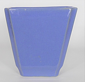 Zanesville Stoneware Pottery Gloss Blue #858 Vase