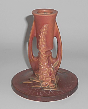 Roseville Art Pottery Foxglove #1150 Candlestick Holder