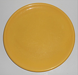 Catalina Island Pottery Yellow 10'' Rolled Rim Plate