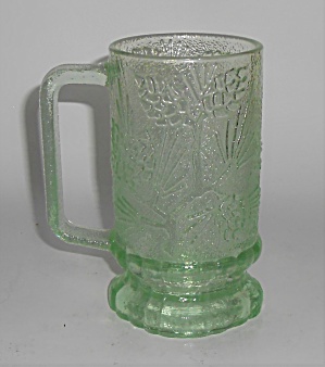 Indiana Glass Tiara Green Ponderosa Pine Beer Mug
