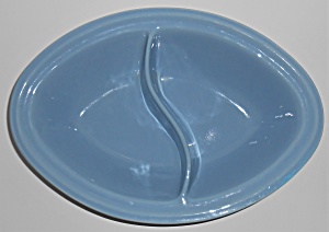 Pacific Pottery Hostess Ware Lt Blue Divided Vegetable
