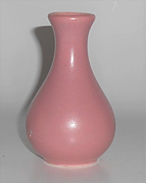 Camark Art Pottery Dusty Rose Bud Vase