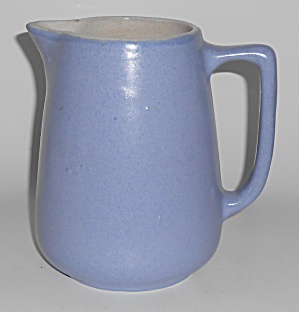 Zaneville Stoneware Pottery #42 Blue/white Duotone Pitc
