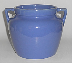 Garden City Pottery Blue Pain Ware 2 Qt Bean Pot