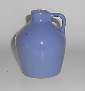 Zanesville Stoneware Art Pottery Gloss Blue #rj Jug