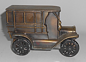Vintage Copper/brass 1915 Ford Car Bank