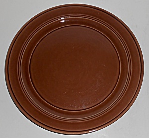 Vernon Kilns Pottery Early California Brown Lunch Plate