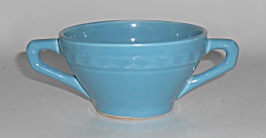 Vernon Kilns Pottery Coronado Blue Angled Open Sugar