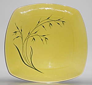 Winfield China Pottery Chartreuse Oats Chop Plate