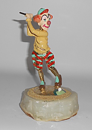 Ron Lee Art #211 Driver The Golfer 1988 Clown Figurine