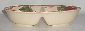 Vintage Franciscan Pottery Apple Divided Vegetable Bowl