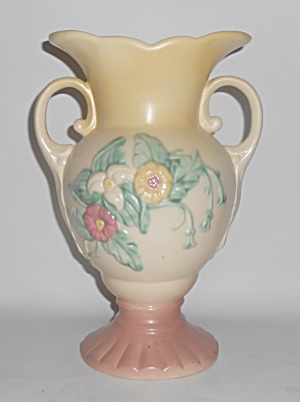 Hull Art Pottery W-14 Wildflower 10-1/2'' Pink Yellow