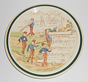 Vernon Kilns Pottery La Dame Blanche Opera Plate