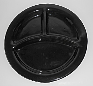 Bauer Pottery Monterey Moderne Black Grill Plate