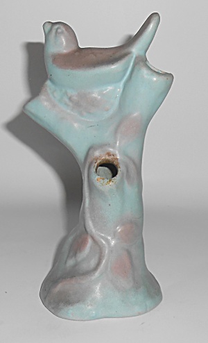 Rosemeade Pottery Bird On Nest Vase