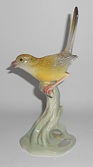 Brad Keeler Pottery Porcelain #18 Decorated Bird Fig