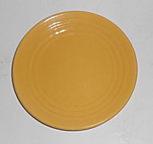 Bauer Pottery Ring Ware Yellow Bread Plate #2