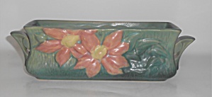 Vintage Roseville Pottery Green Clematis #391-8'' Windo