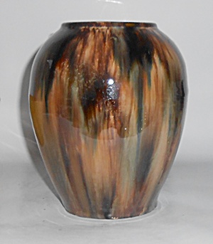 Brush Mccoy Pottery Brown Onyx #050 Art Vase #2