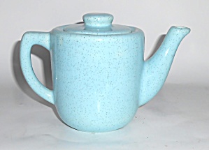 Bauer Pottery Monterey Moderne Blue Speckle 2-cup Teap