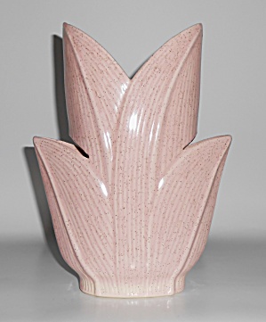 Bauer Pottery Pink Speckle #684 Art Vase