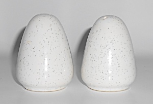 Bauer Pottery Contempo White Speckle Salt & Pepper Shak