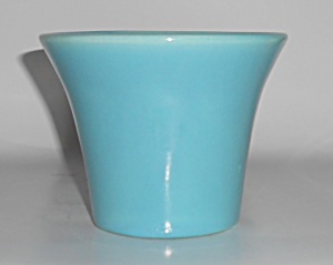 Vintage Bauer Pottery 4''' Turquoise Spanish Flower Pot