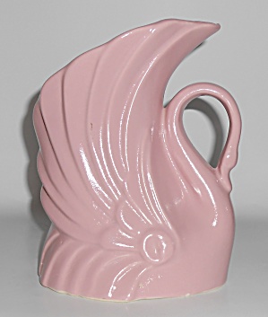 Vintage Niloak Pottery Pink Swan Vase