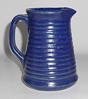 Zanesville Stoneware Pottery Cobalt #d26 Pitcher