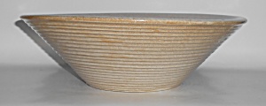 Zanesville Stoneware Pottery Homespun White Over Brown