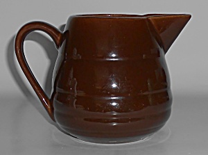 Bauer Pottery Gloss Pastel Kitchenware Brown Pitcher