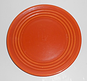 Vintage Bauer Pottery Ring Ware Orange Salad Plate