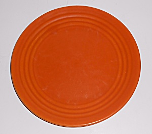 Vintage Bauer Pottery Ring Ware Orange Salad Plate #2