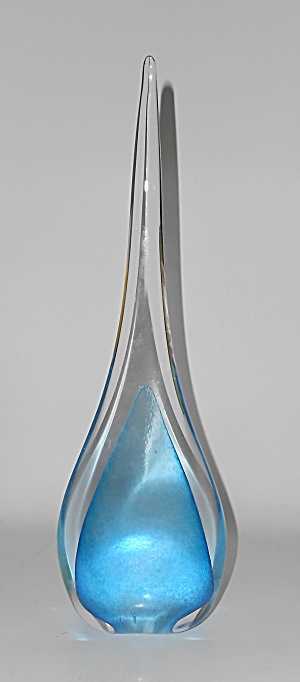 Murano Art Glass Somerso Blue/clear United State Patent
