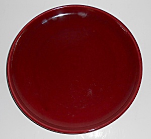 Bauer Pottery Mission Moderne Burgundy Dinner Plate