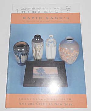 David Rago February 27, 1993 Arts & Crafts Auction New