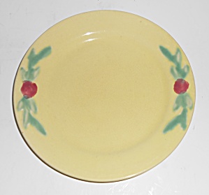 Vintage Coors Pottery Rosebud Yellow 7'' Plate #3