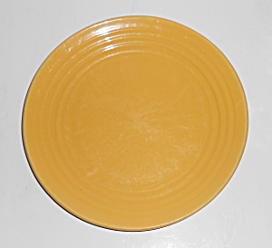 Vintage Bauer Pottery Ring Ware Yellow Salad Plate