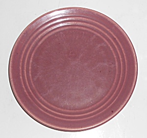 Vintage Bauer Pottery Ring Ware Early Burgundy Salad Pl