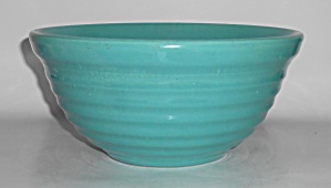 Vintage Bauer Pottery Ring Ware #12 Turquoise Outside R