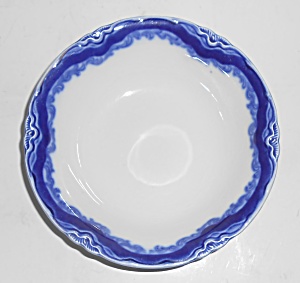 Vintage J & G Meakin China Flow Blue #5030 Cereal Bowl