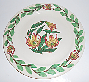 Pacific Pottery Hand Decorated Tiger Lily 9-3/4 Plate
