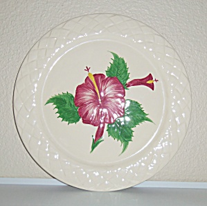 Pacific Pottery Hibiscus 13&quot; Chop Plate