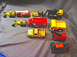 Lot #6 - 10 Diecast, Hot Wheels Style Toy Vehicles