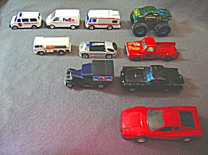 Lot #15 - 10 Diecast, Hot Wheels Style Toy Vehicles