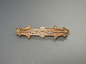 Brooch Pin Victorian Arrows Gold Fill 1800s